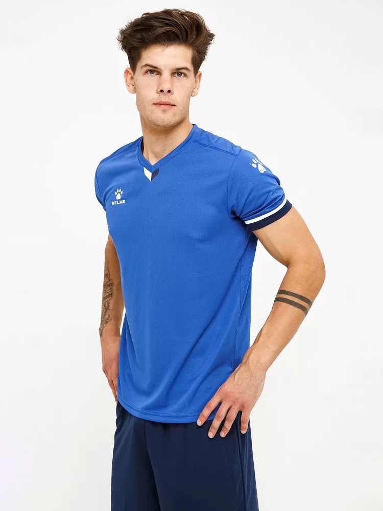 Футбольная форма KELME S/S Football Set (Blue/Dark Blue)