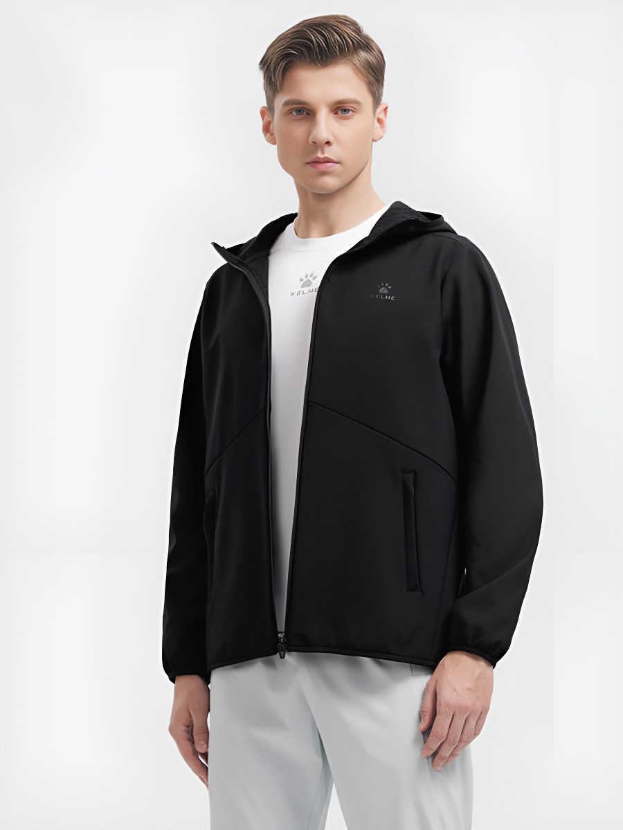 Куртка KELME Fleece Woven Jacket (Hooded) Black