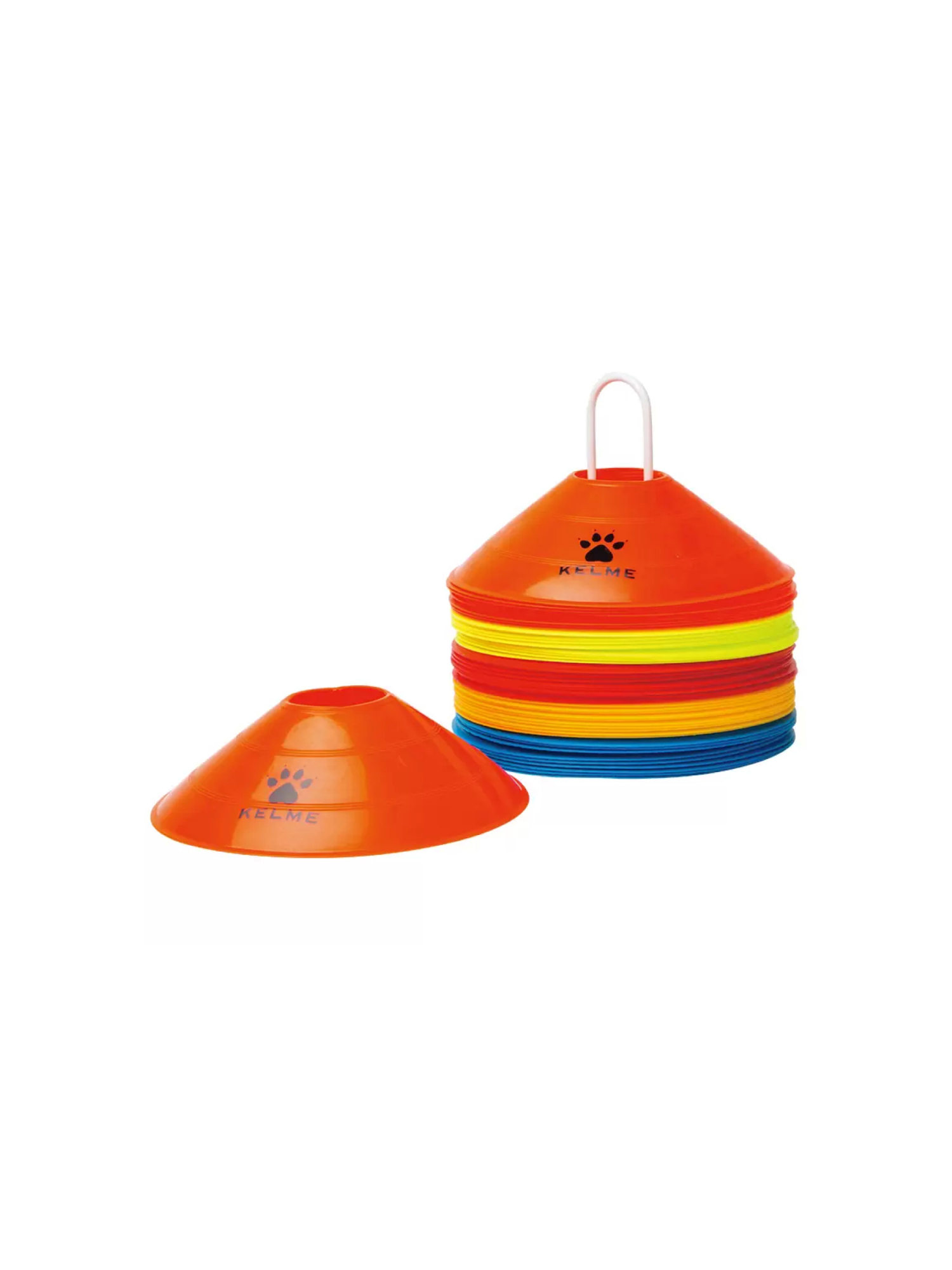Тренировочные фишки KELME Marking Disc 19*5cm(With Round Mouth)/50pcs (Yellow/Red)