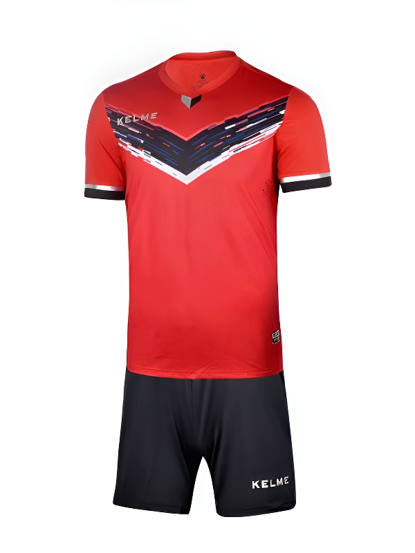 Футбольная форма KELME Short Sleeve Football Uniform (Red/Black)