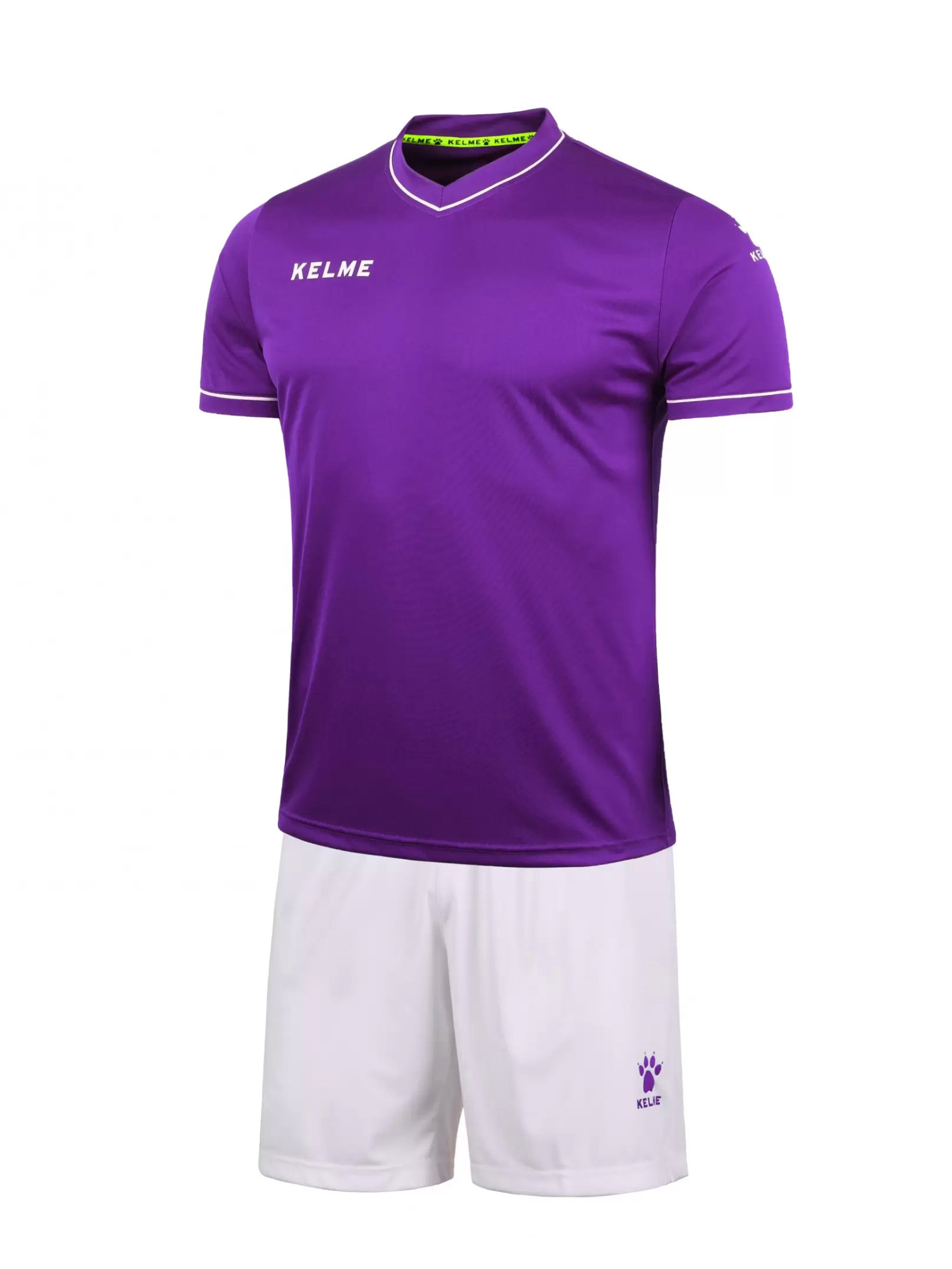 Футбольная форма KELME Short Sleeve Football Set (Light Purple/White)