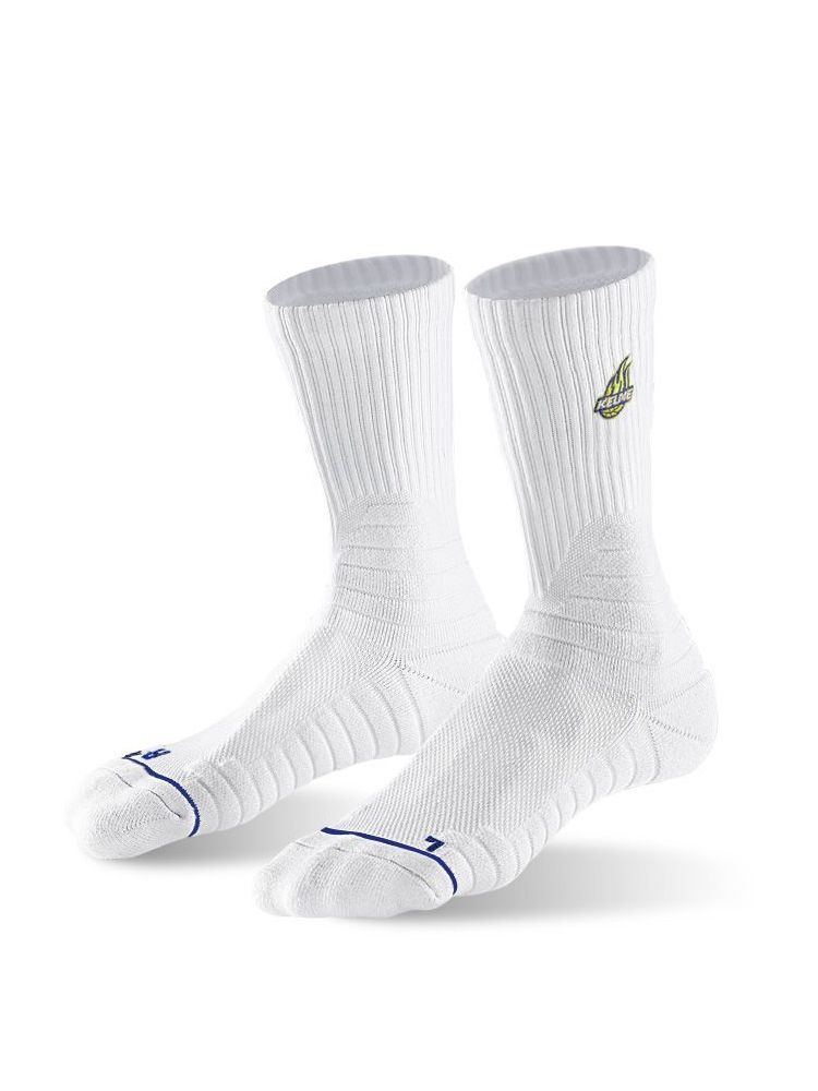 Носки KELME Long Basketball Socks (White/Light Blue)