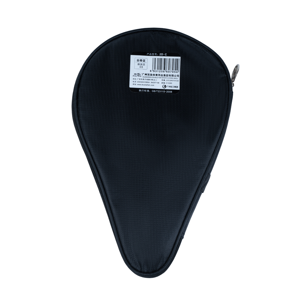 Ракетка для н/т DOUBLE FISH 2D-C, для любителей, накладка 1,8 мм, конич. ручка + чехол