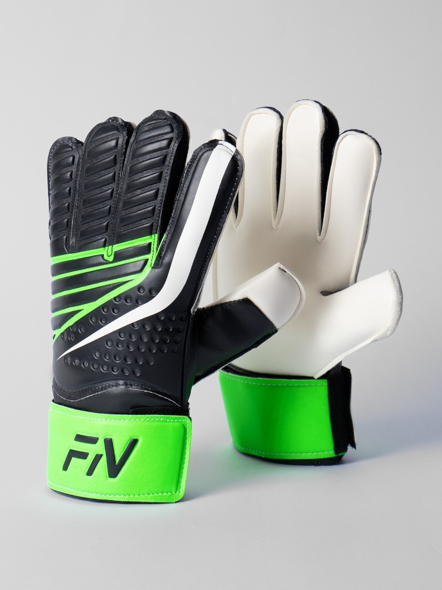 Перчатки вратарские FN Protime (Black/Light Green)