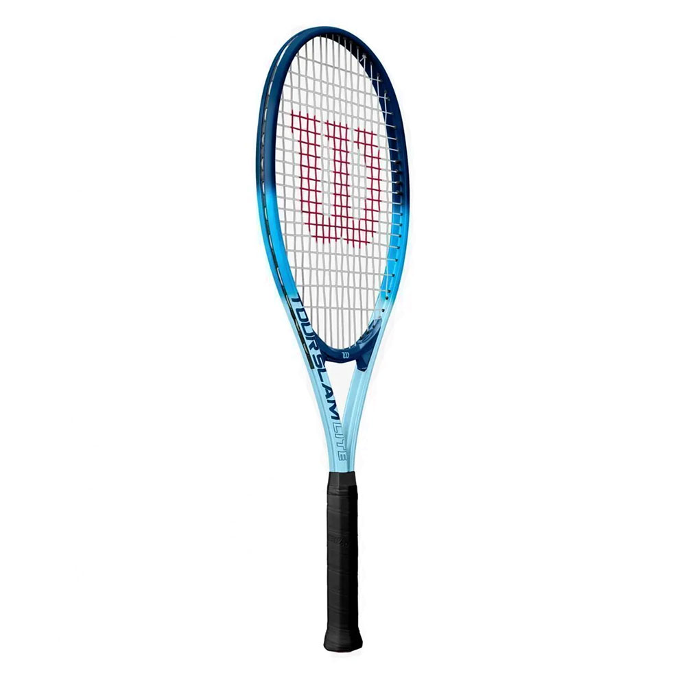 Ракетка б/т Wilson Tour Slam Lite Gr3, WR147810U3,для любит, алюминий, со струнами, сине-голубая