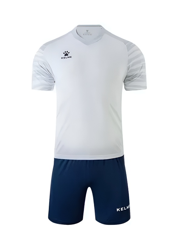 Футбольная форма KELME Short Sleeve Football Uniform (White/Dark Blue)