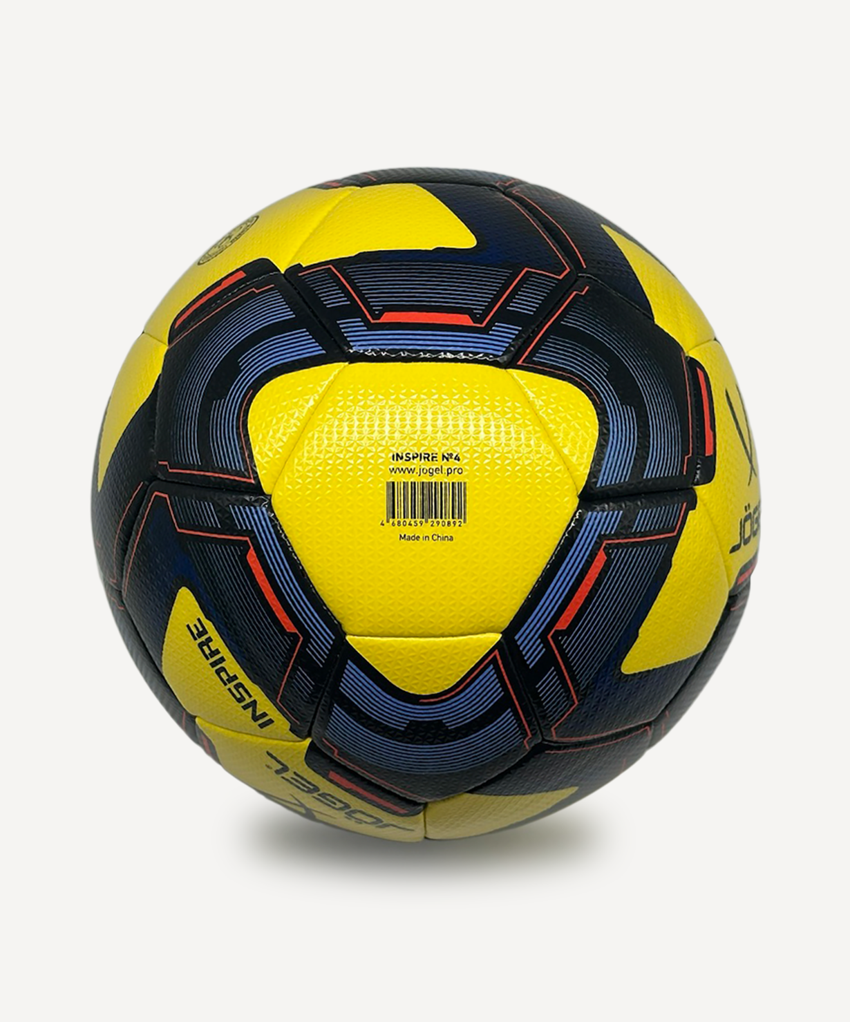Мяч футзальный JOGEL Inspire №4, желтый, размер 4