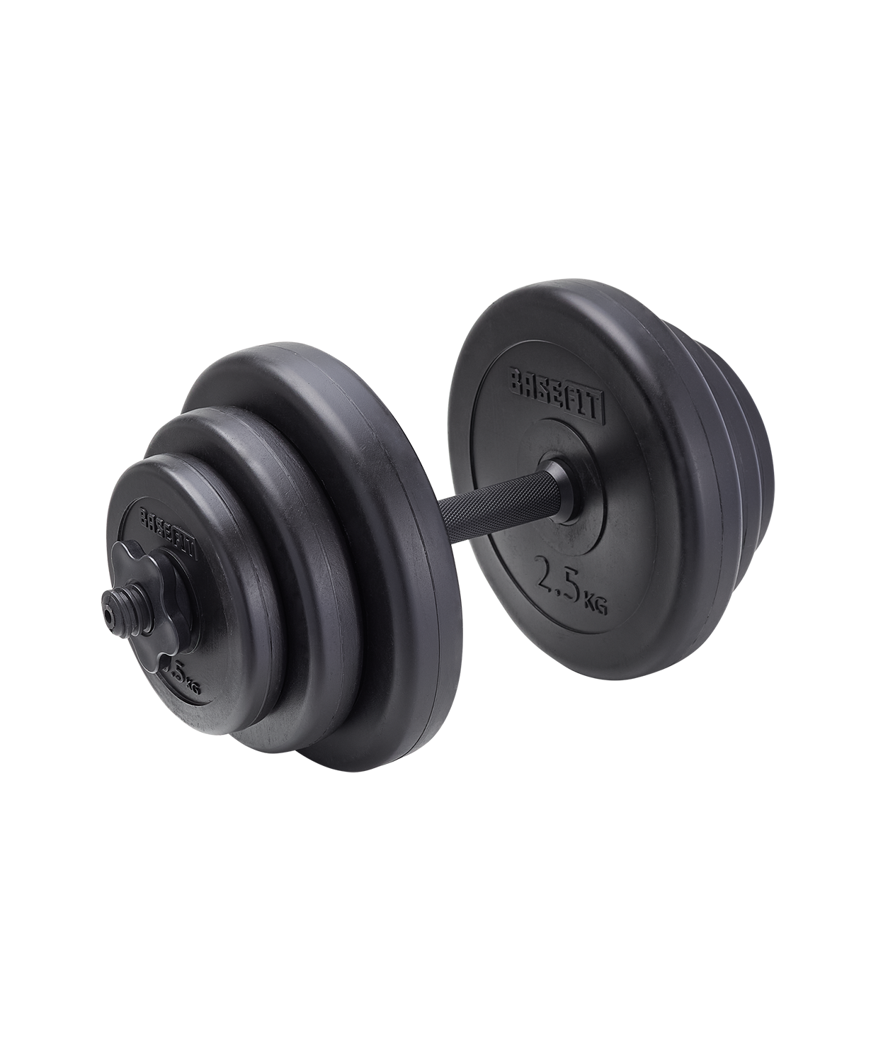 Гантель разборная пластиковая в коробке BASEFIT DB-717, 9 кг