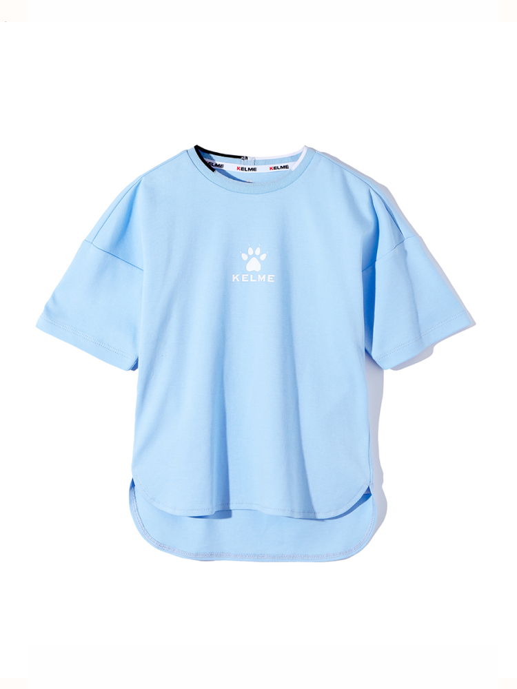 Детская футболка KELME Boys Short Sleeve T-Shirt Light Blue
