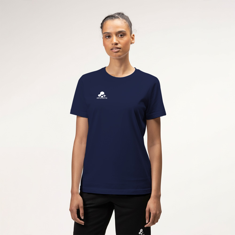 Футболка тренир. +ADRENALINA Arka 1515-036-XL, р.XL, полиэстер, хлопок, вискоза,  темно-синий