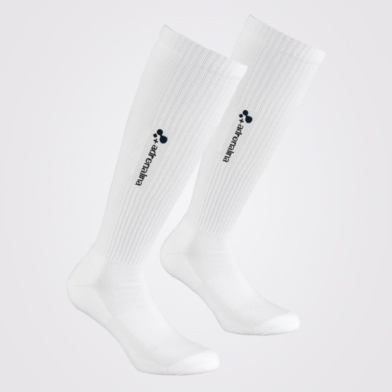 Гольфы волейб. +ADRENALINA Samba 2302-021, р.M, 48% хлопок, 48%полиамид, 4%эласт, белый