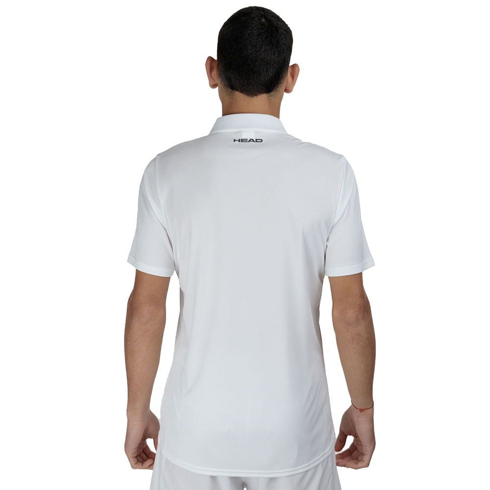 Поло мужское HEAD Club 25 Tech Polo Shirt M 811715-WH-XL, р.XL, полиэстер, белый