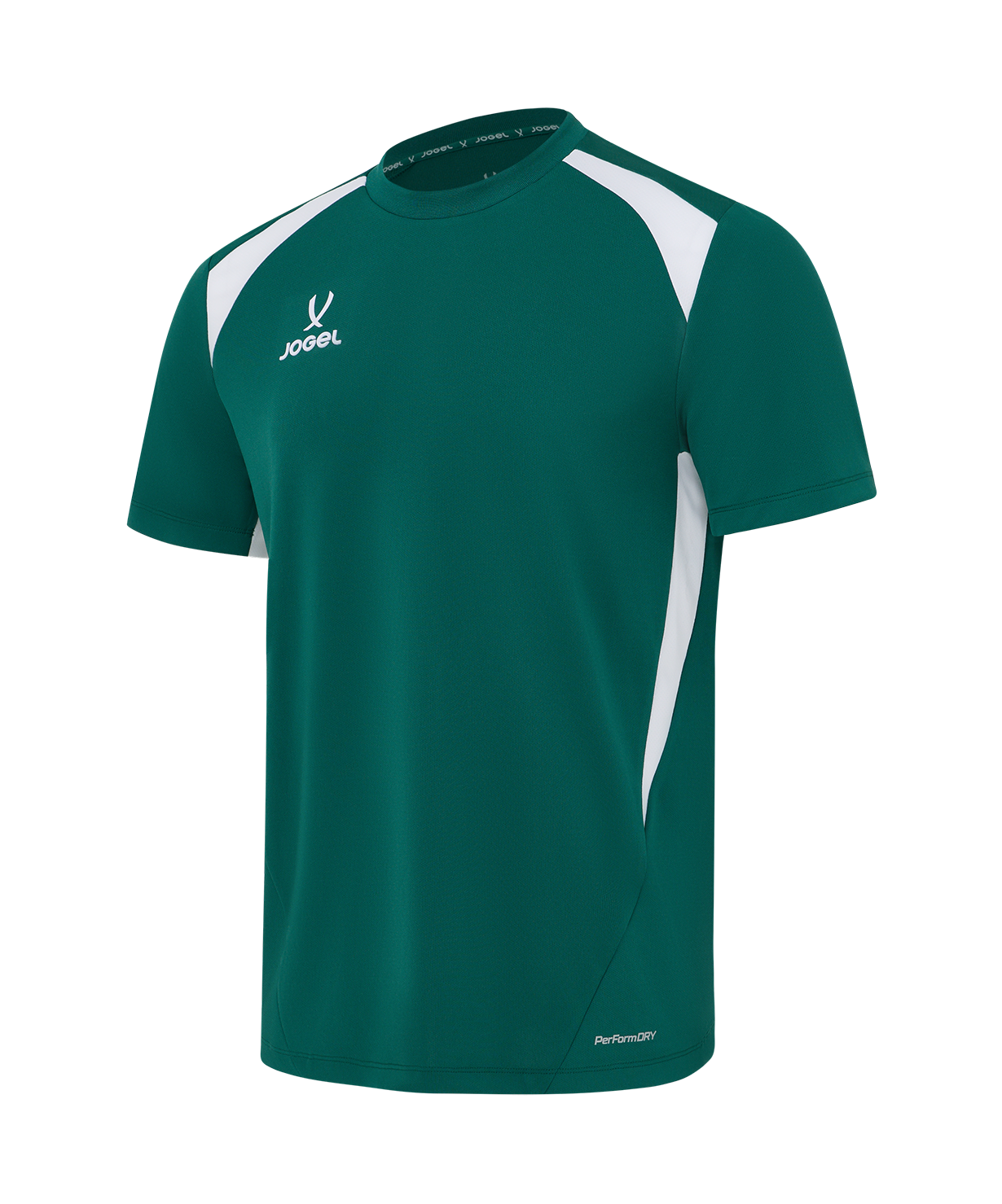 Футболка тренировочная JOGEL DIVISION PerFormDRY Training Poly T-shirt, темно-зеленый