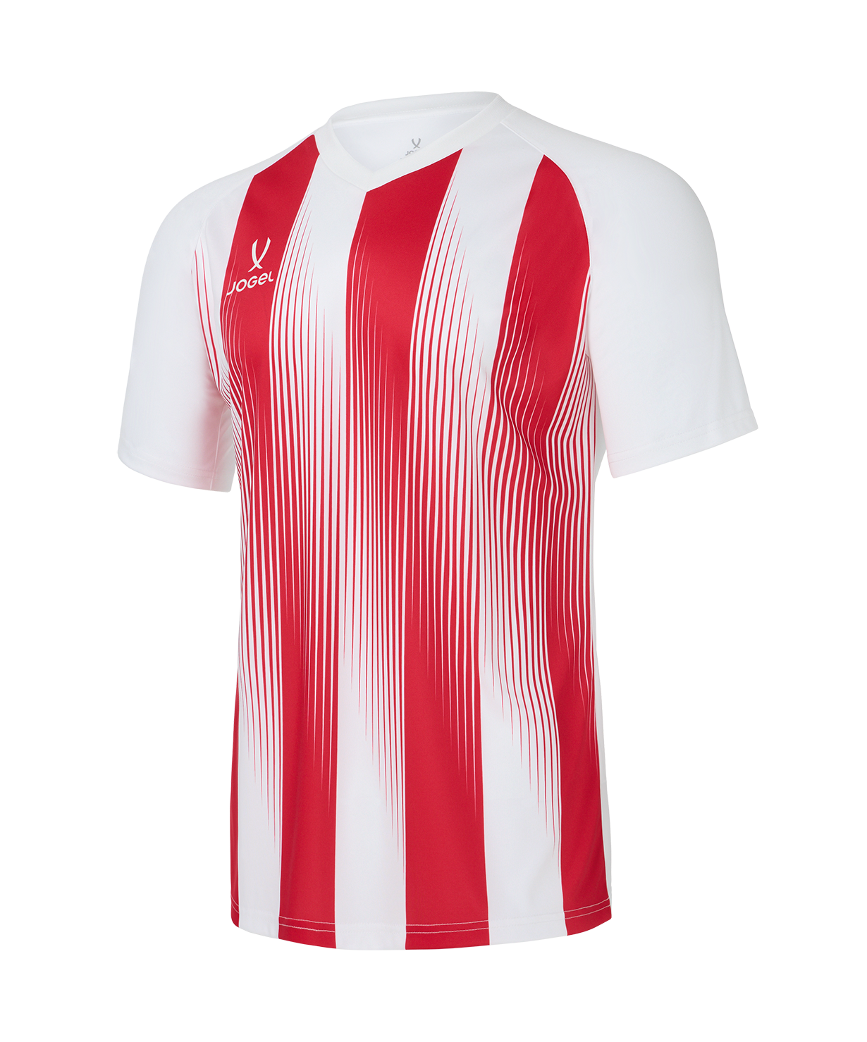 Футболка игровая JOGEL CAMP Striped Jersey, красный/белый, детский