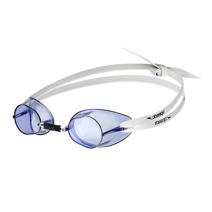 Очки для плав. SPEEDO Swedish Goggles, 8-00413410030, ПРОЗР.-ГОЛУБ.линзы, регул. перен., белый