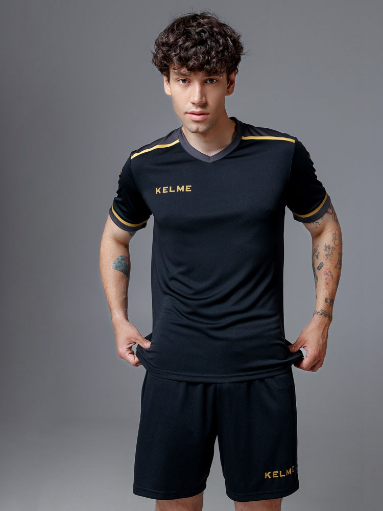 Футбольная форма KELME Short Sleeve Football Uniform Black