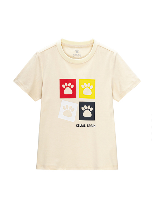Футболка KELME Short Sleeve T-Shirt Kid Beige
