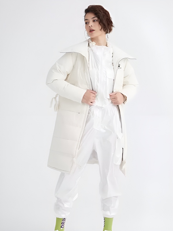 Пуховик KELME Women's Long Down Jacket White