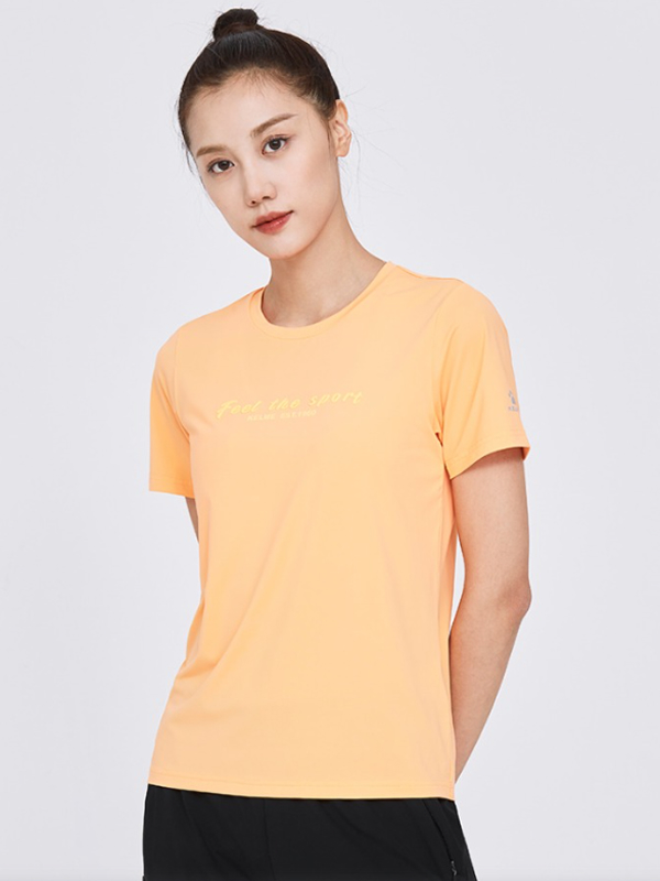Футболка KELME Round Neck Short Sleeve T-shirt Orange