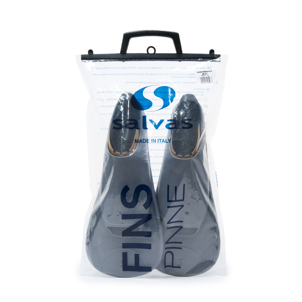 Ласты для бассейна Salvas Perfomance, BA19442SSSTS,Thermotence,р.42-43, серый