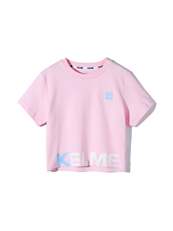 Детская футболка KELME Girls Short Sleeve T-Shirt Light Pink