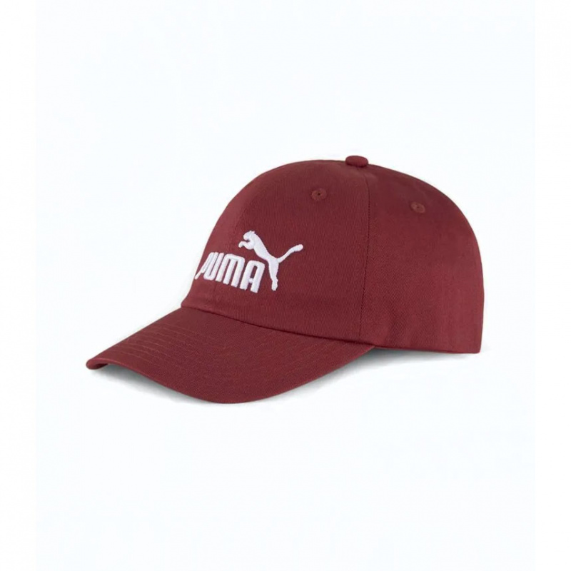 Бейсболка спорт. PUMA ESS Cap 02241668, 100% хлопок, бордовый