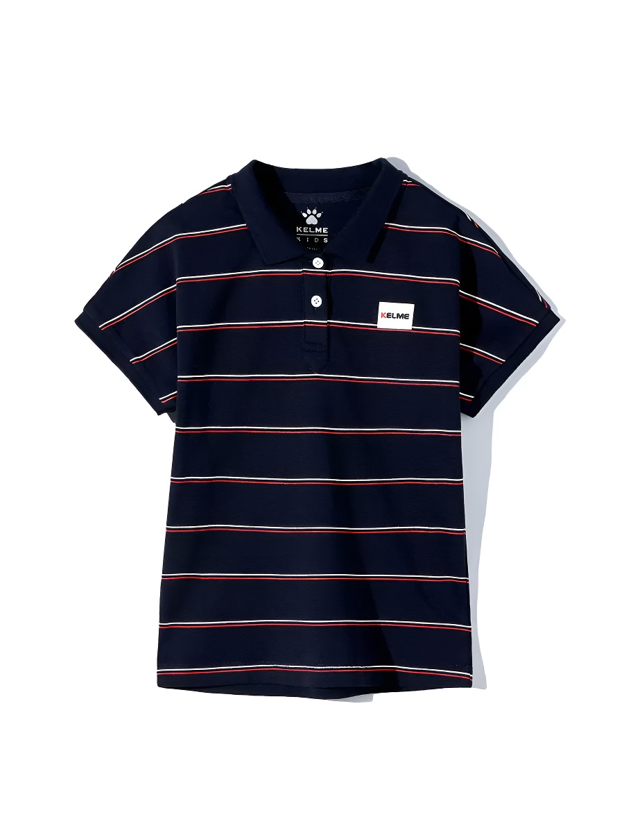 Детская футболка-поло KELME Girls Short Sleeve T-Shirt Dark Blue