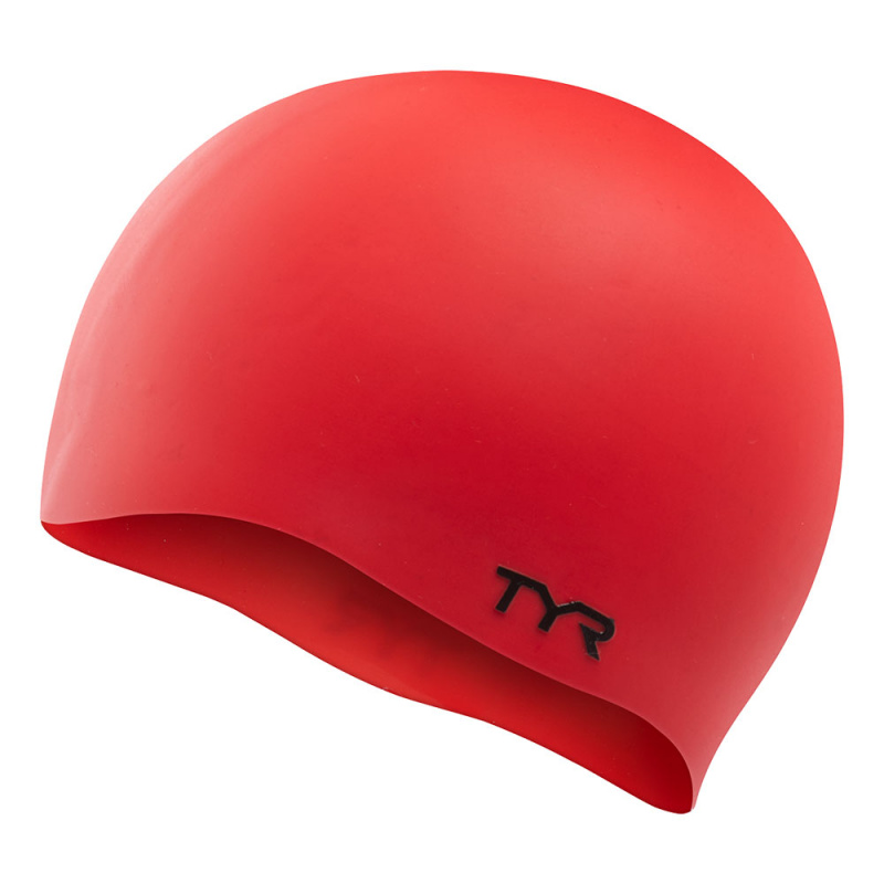 Шапочка для плав. TYR Wrinkle Free Silicone Cap, LCSO-610, КРАСНЫЙ, силикон