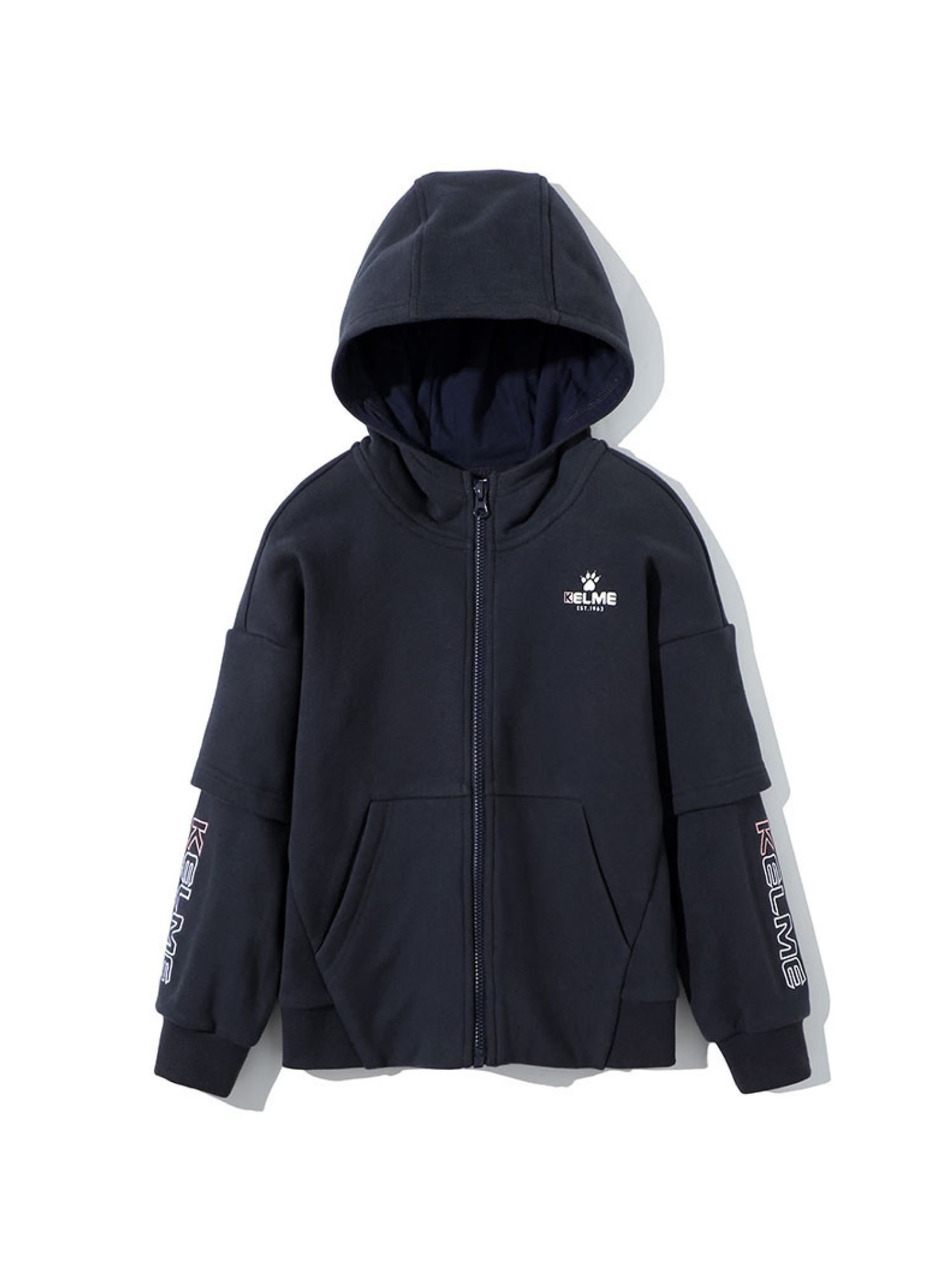 Детская толстовка KELME Girl's Hooded Jacket Black