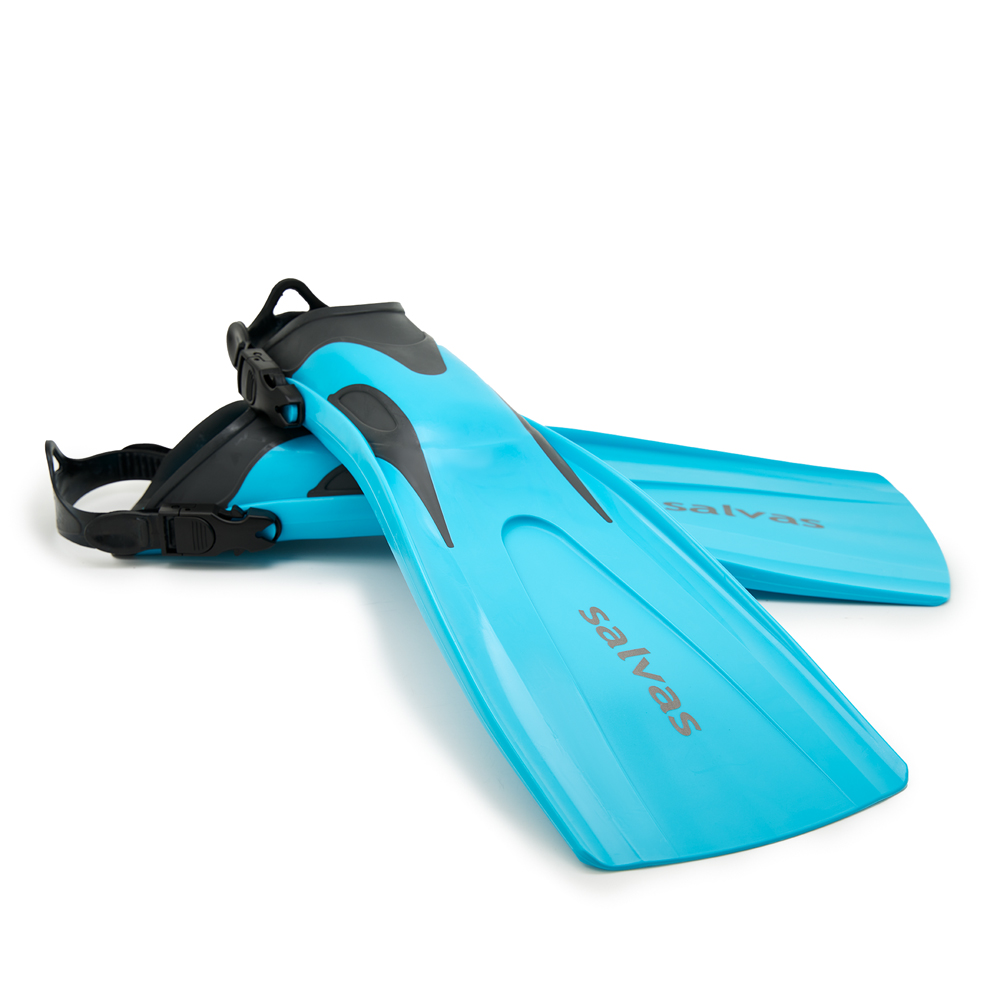 Ласты для плав. Salvas Hazard Plus Fin, BA160MLQQSTS,TPR и Novaflex, р.M/L, голубой