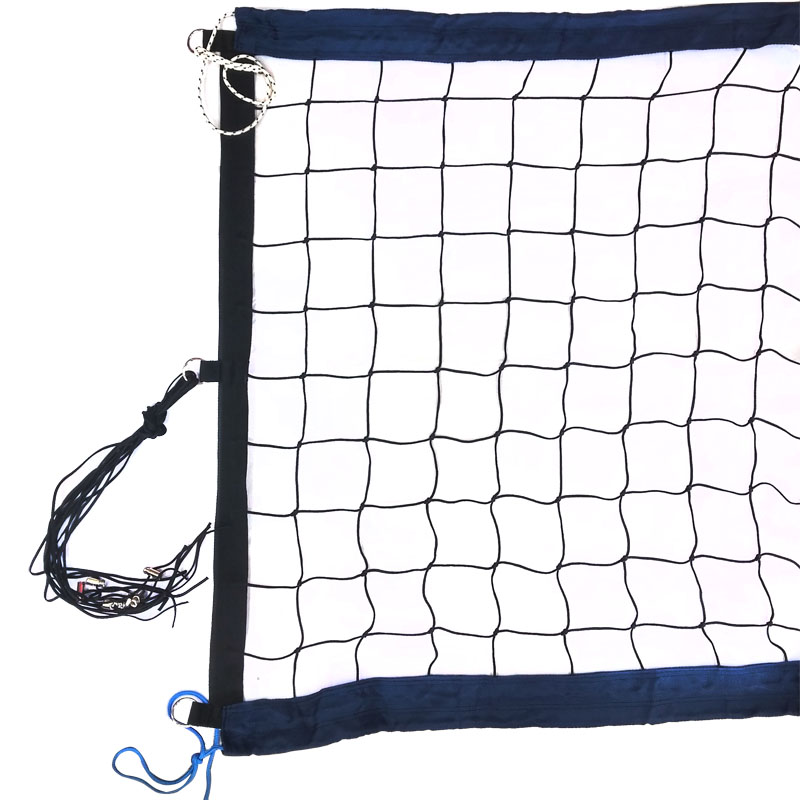 Сетка для пл.вол., FS-PV-№12, 8,5х1м,нить 3,5мм ПП,яч.10см.,верх,нижн ленты 7,5см.СИН.цв,кев.тр.