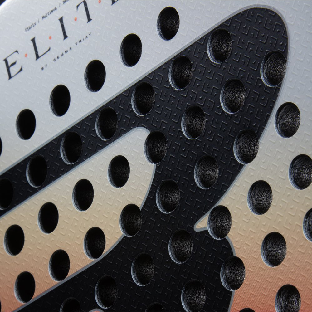 Ракетка для падела BULLPADEL Elite Women 2026, 494406,для начинающих, стекловолокно,бело-черно-оранж