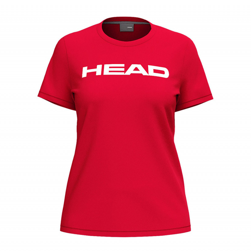 Футболка женская HEAD Club Original T-Shirt W 814845-RD-XL, р.XL, хлопок, полиэстер, эласта, красный
