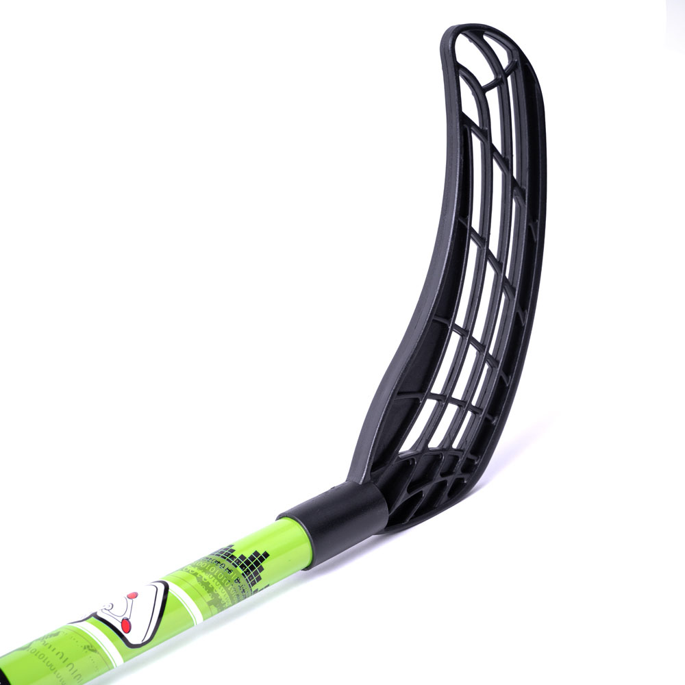Клюшка для флорбола RealStick Player, MR-KF-Pl95, 95см, прямой крюк, композит, черно-салатовый