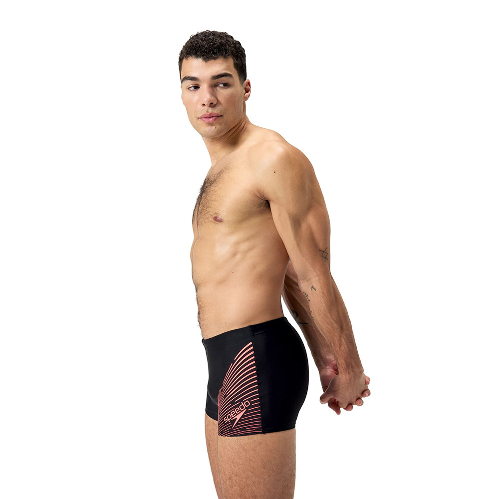 Плавки SPEEDO Eco Medley Logo Swim boxer, 8-1135417511, р.34 (рос.50), полиэст, нейлон, эластан,черн