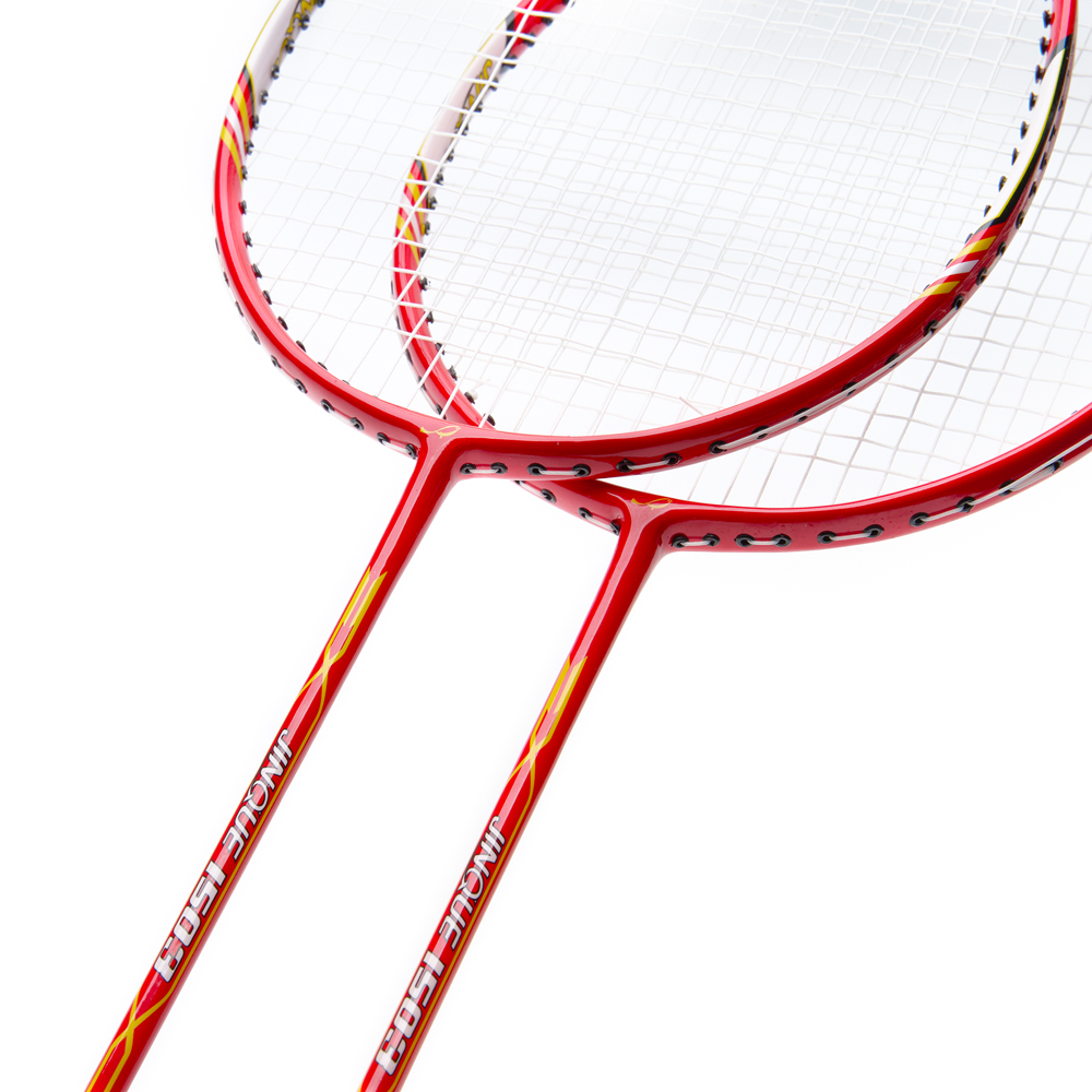 Набор для бадм. DOUBLE FISH JINQUE 1503, для продвинутых, композит со струнами, красный