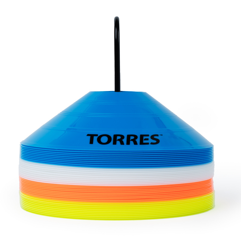 Фишки для разметки поля TORRES, TR1006, усеч. конусы, пластик, комп. из 40 шт, 4 цвета