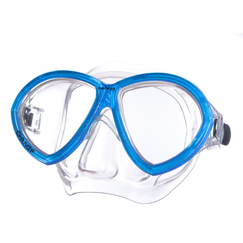 Маска для плав. Salvas Change Mask, артCA195C2TBSTH, закален.стекло, Silflex, р. Senior, синий