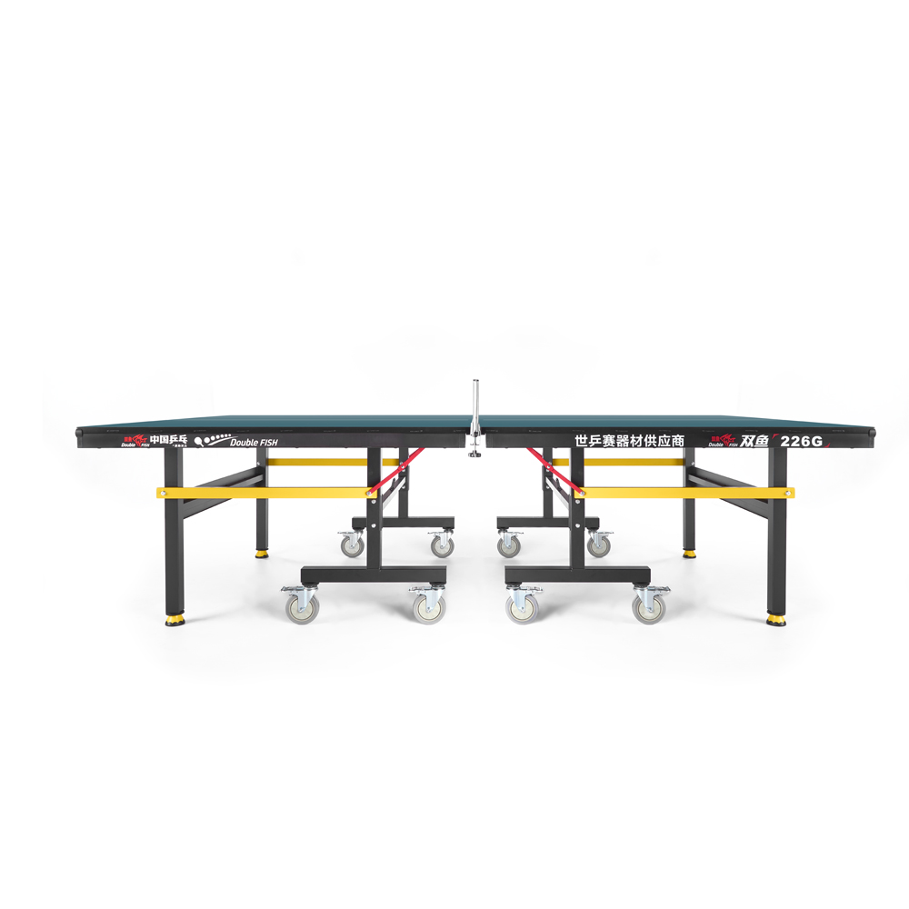 Стол для наст. тенниса DOUBLE FISH 226G, Indoor для закрытых помещений, толщина 22мм, зеленый