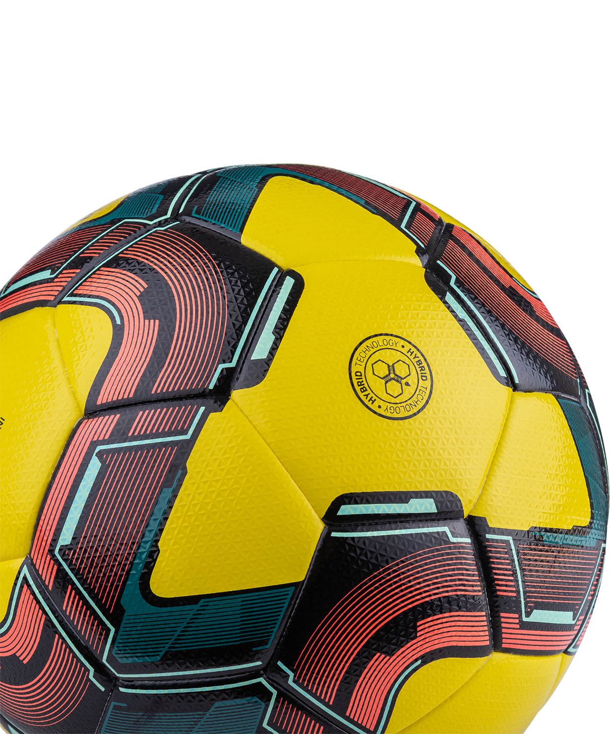 Мяч футзальный JOGEL Inspire №4, желтый/черный/красный, размер 4