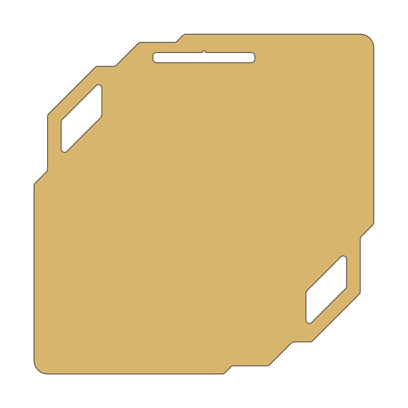 Заготовка медали MZP 841-100 /GM под сублимацию (100x100мм, s-2 мм)