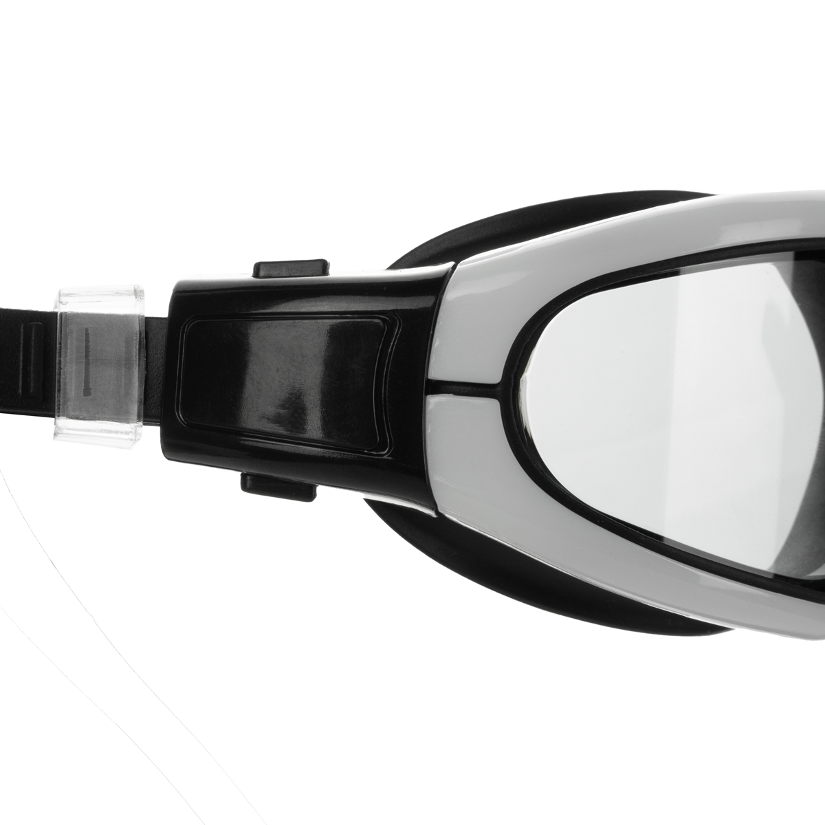 Очки для плав.TORRES Leisure, SW-32211WB, дымч.линзы, черно-бел. оправа, раздв. регул. ремешок