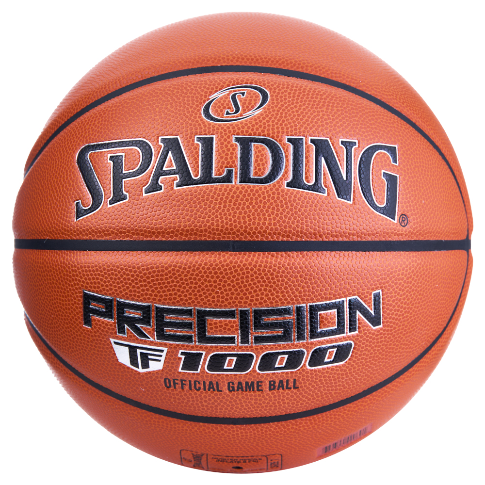 Мяч баск. SPALDING TF-1000 Precision 77526z, р.7, FIBA Appr,микр. zK-композит,нейл.корд, оранжевый