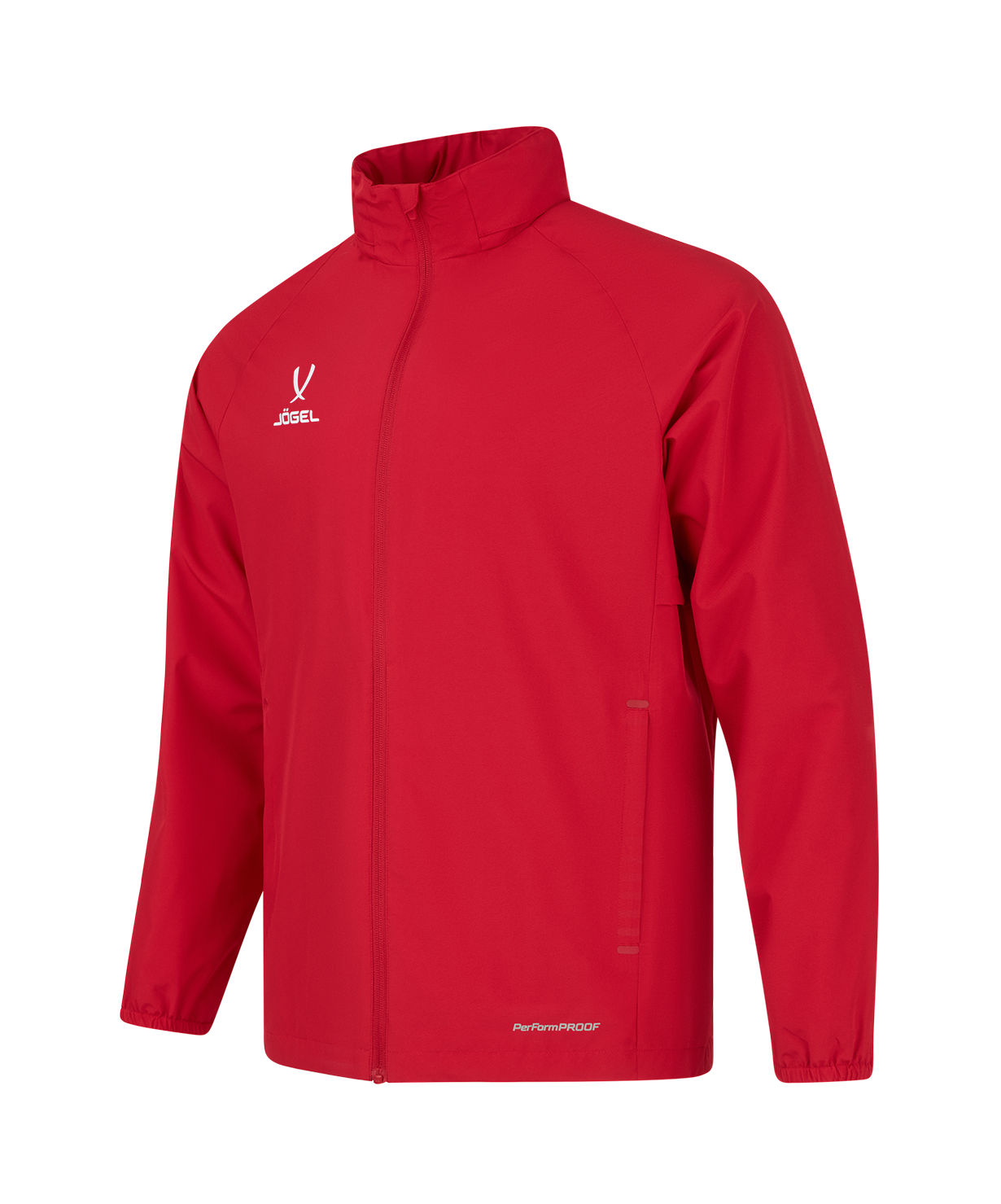 Куртка ветрозащитная JOGEL PREMIER PerFormPROOF FZ Rain Jacket, красный