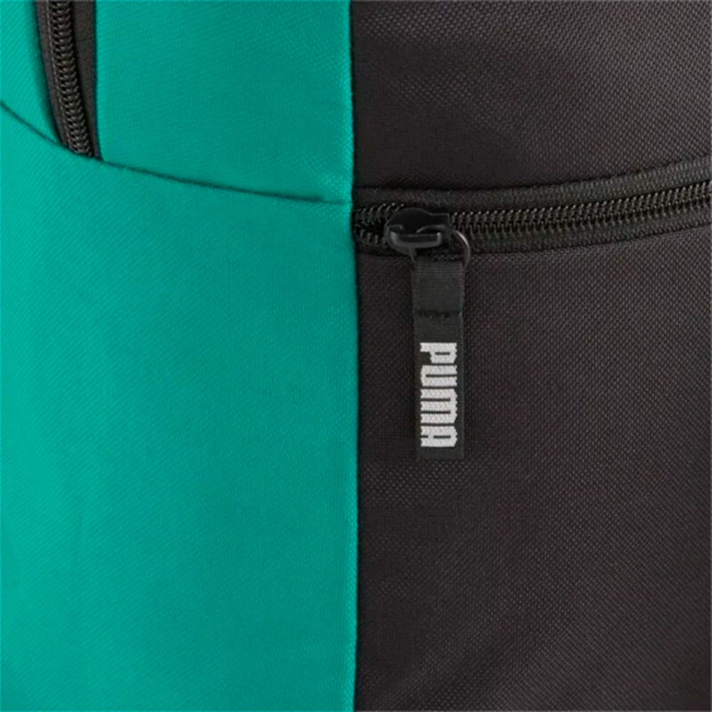 Рюкзак спорт. PUMA TeamGOAL, 09023804, полиэстер, черно-зеленый