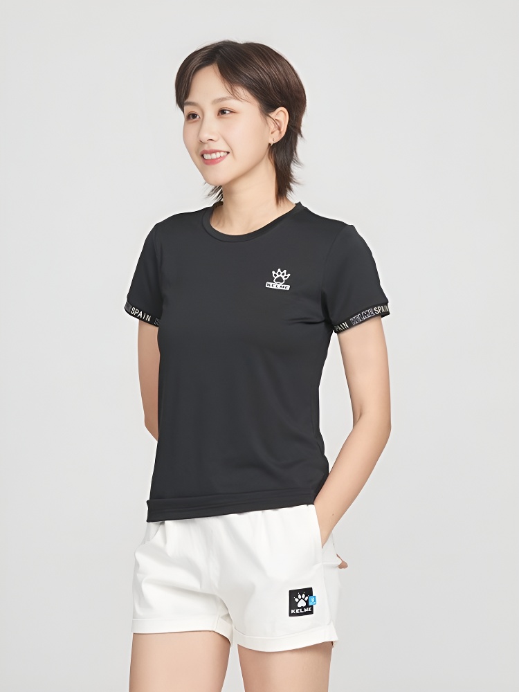 Футболка KELME Round Neck Short Sleeve T-Shirt Black