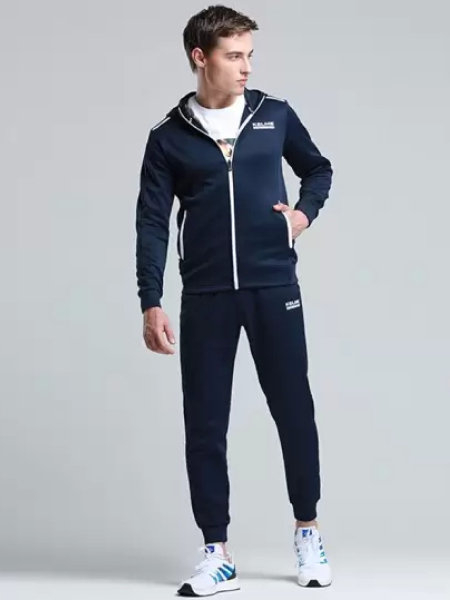 Олимпийка KELME Men's Hooded Knitted Jacket Suit Dark Blue