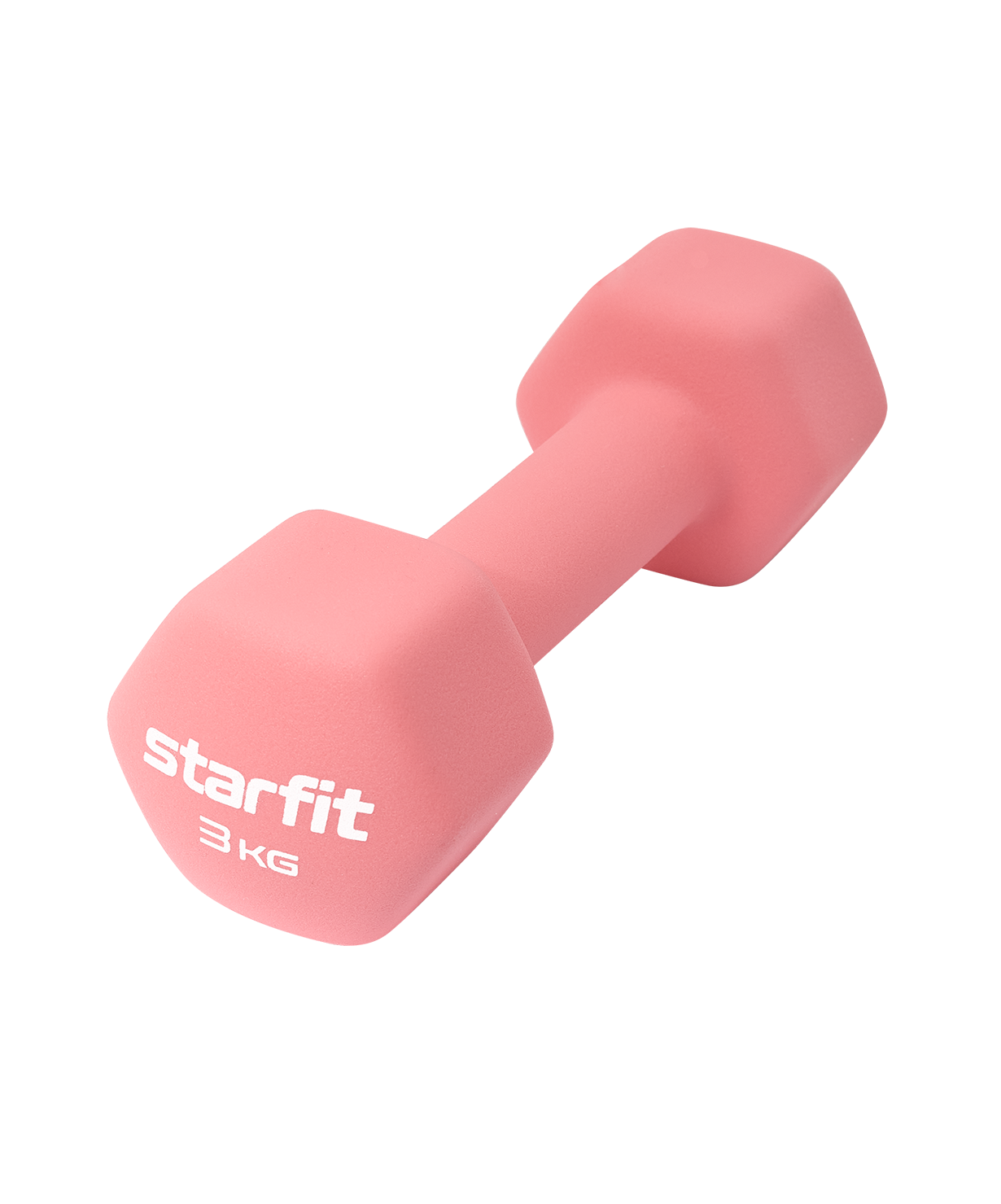 УЦЕНКА Гантель неопреновая STARFIT DB-201 3 кг, коралловый