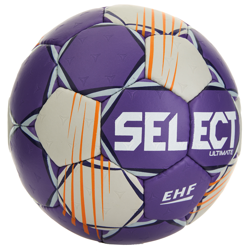Мяч ганд. SELECT Ultimate Official EHF V24, 1612858999, Senior(р.3), EHF Appr, ПУ, руч.сш, фиол-сер