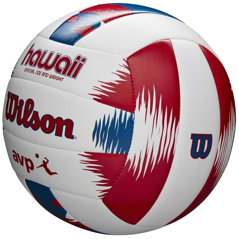 Набор WILSON Hawaii AVP, WTH80219KIT, мяч вол. + фрисби, размер 5, синт.кожа PVC, маш.сш., бело-крас